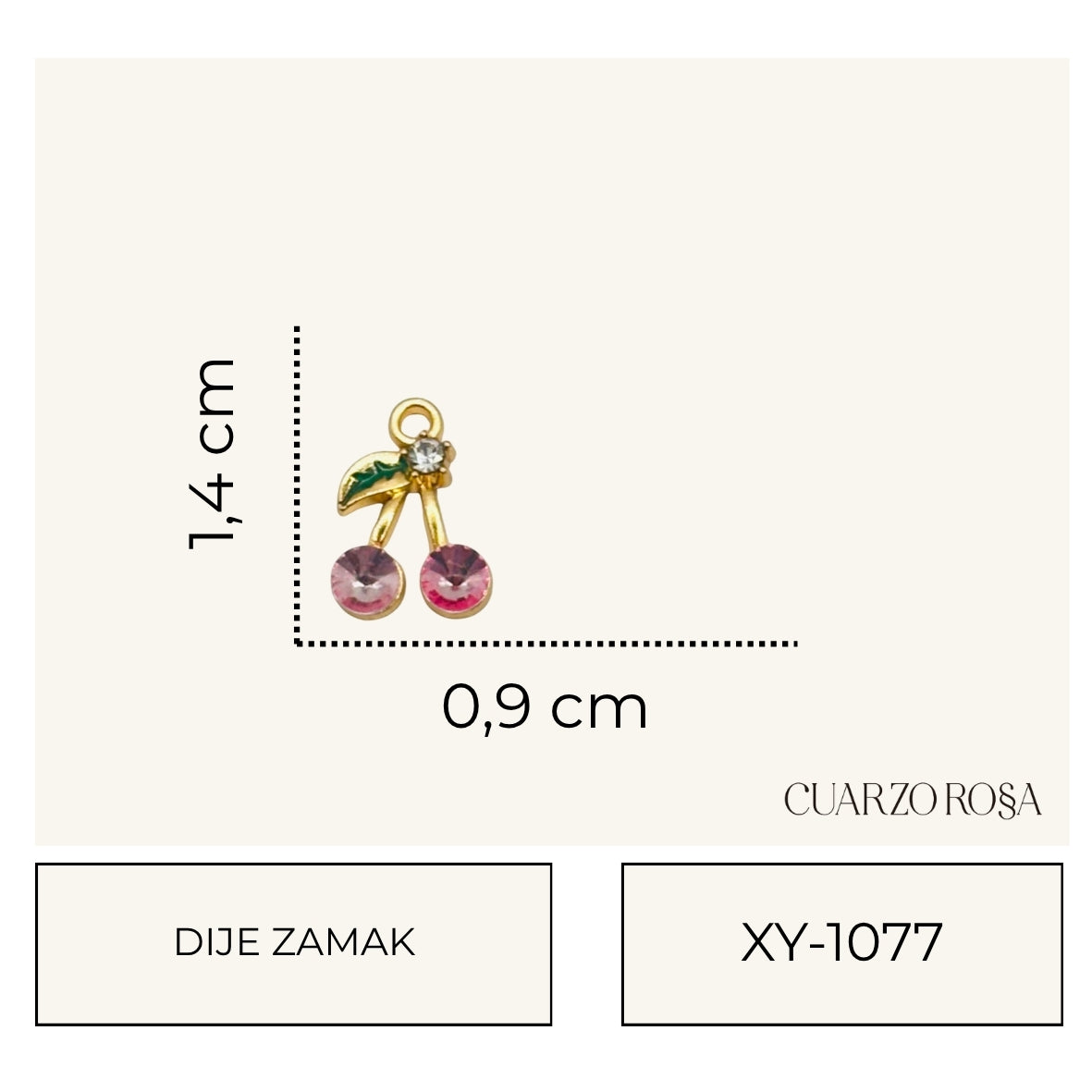 Dije Zamak Cerezas