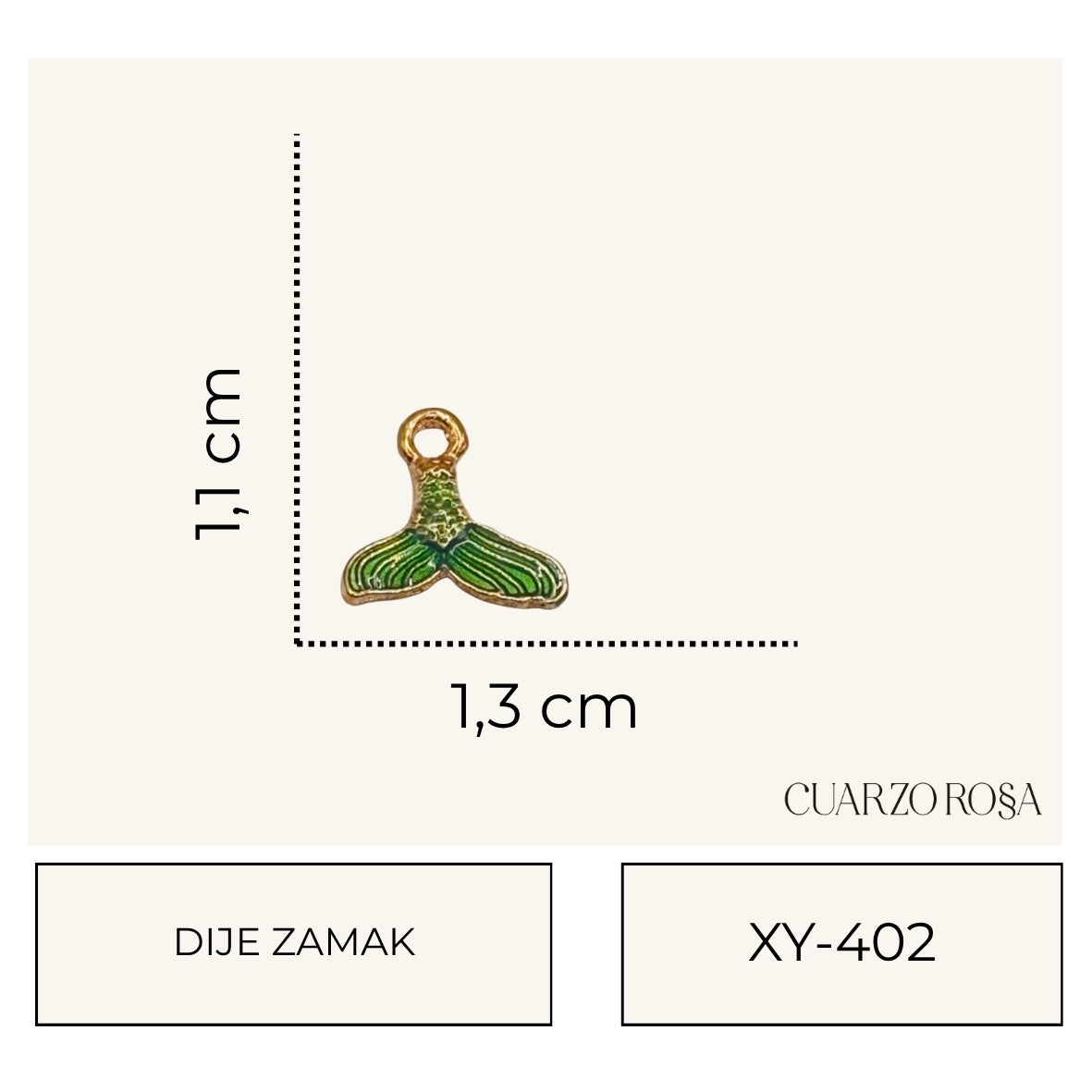 Dije Zamak Cola de Sirena