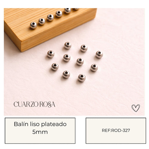 Balin plateado lizo todos los TAMAÑOS