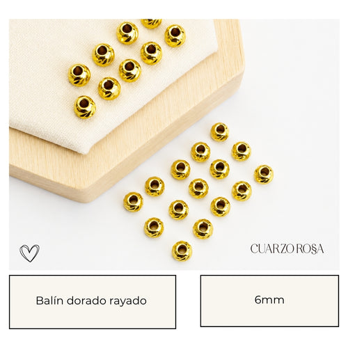 Balín dorado rayado todos los TAMAÑOS