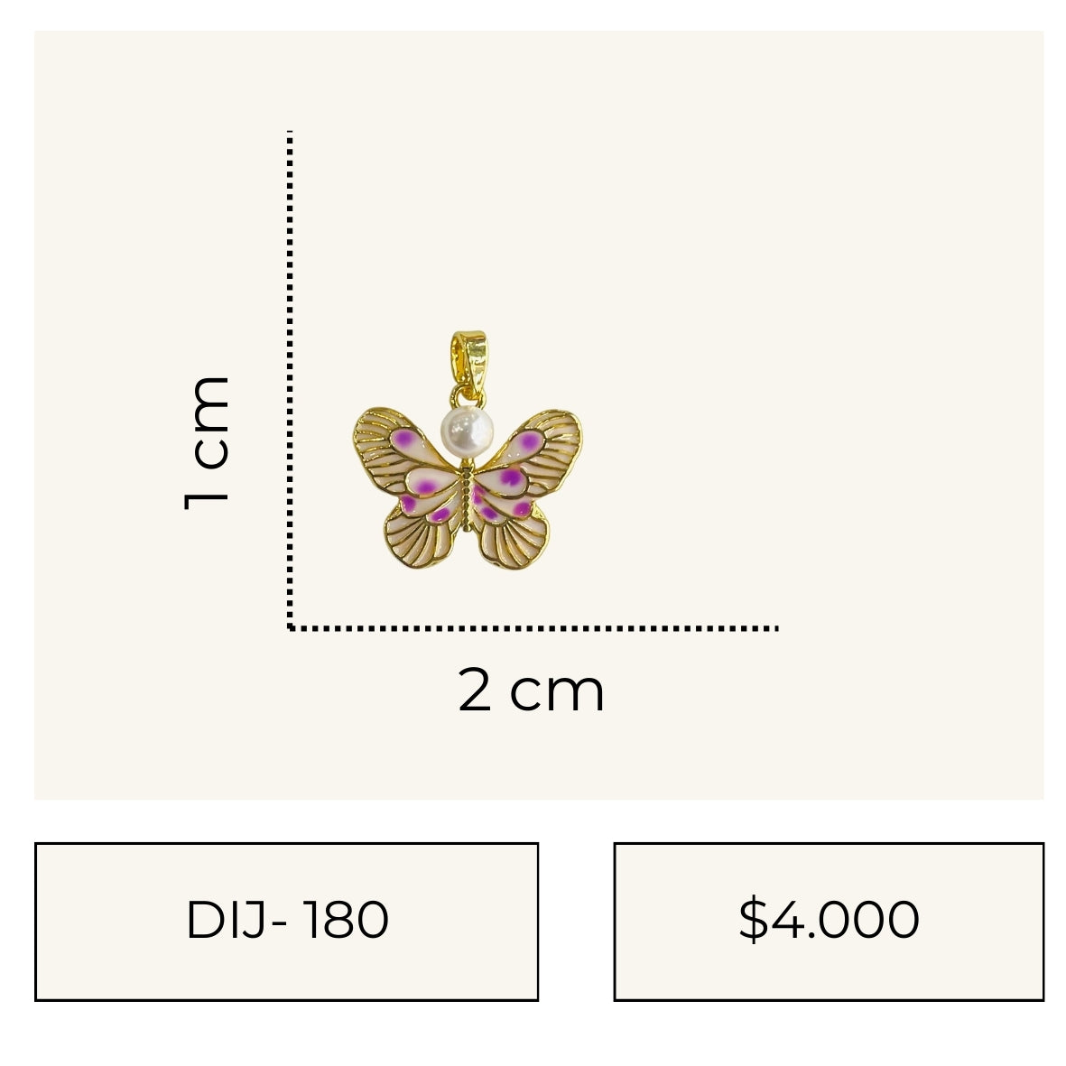 Mariposa pastel