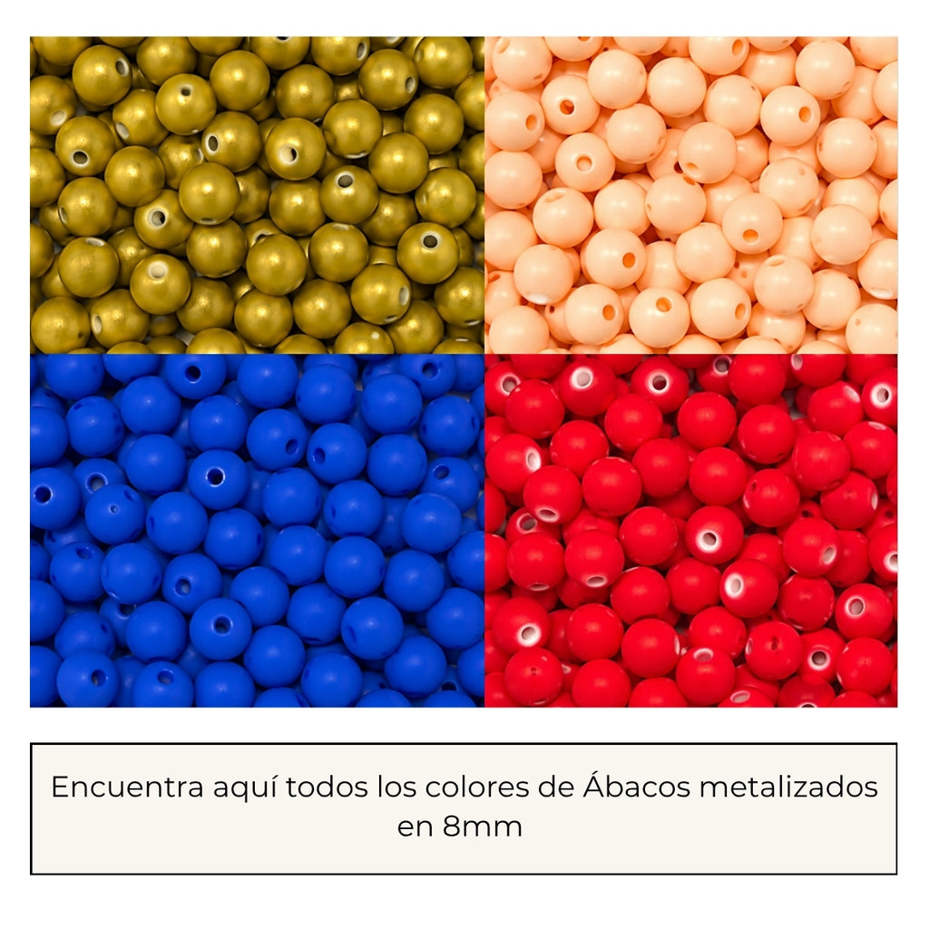 Ábacos Metalizado 8mm