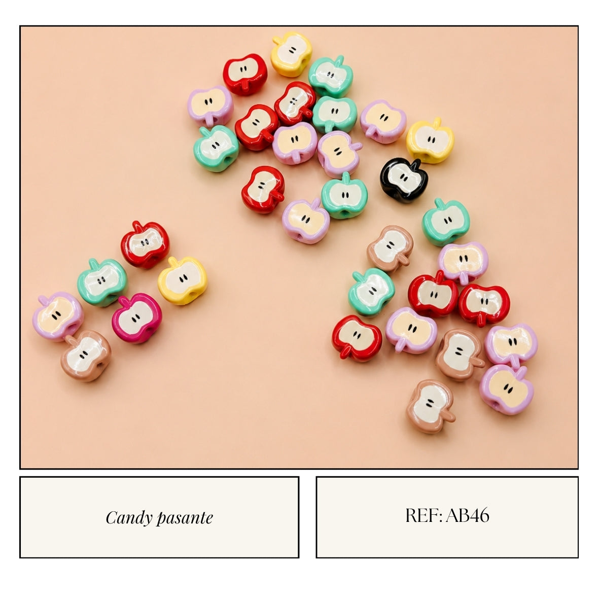 Candy Pasante Manzana Bicolor Multicolor