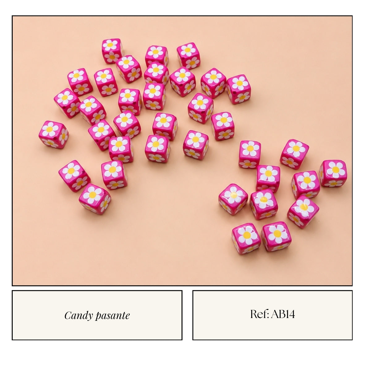 Candy Pasante Cubo Fucsia Margarita