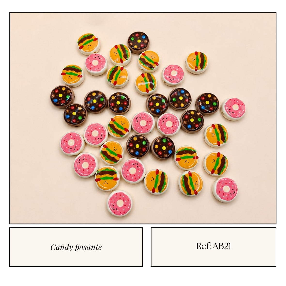 Candy Pasante Disco Comida Kawaii