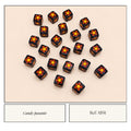 Candy Pasante Cubo Negro Flor Retro