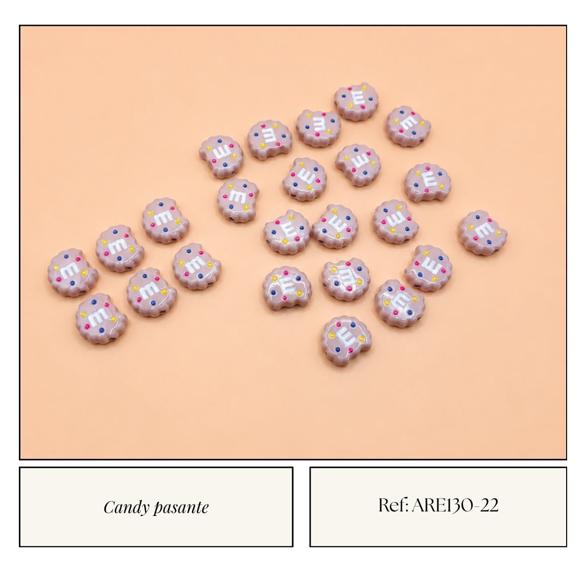 Candy Pasante Galleta Lila M&M