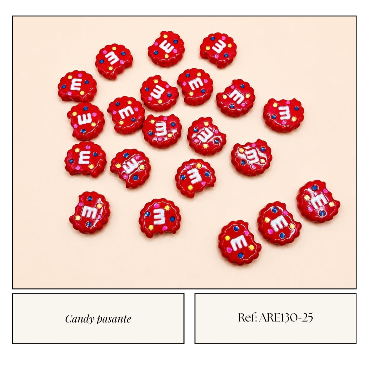 Candy Pasante Galleta Roja M&M