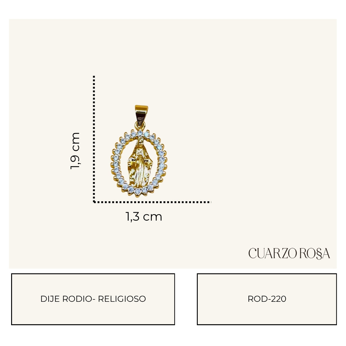 Dije Rodio - Virgen La Milagrosa