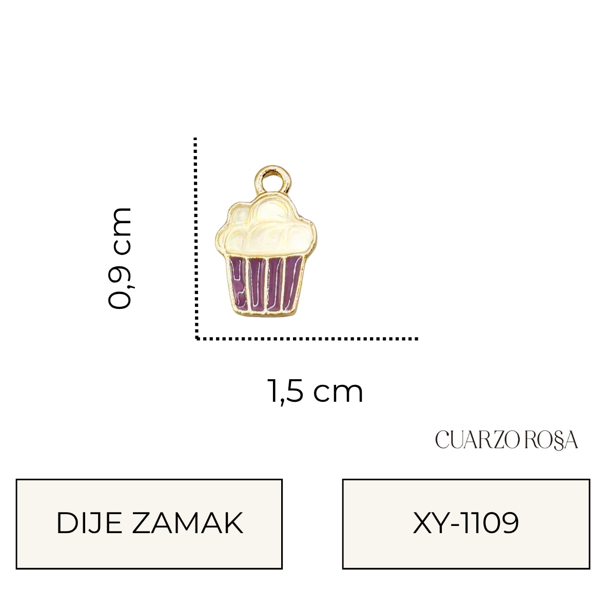 Dije Zamak Cupcake XY-1109