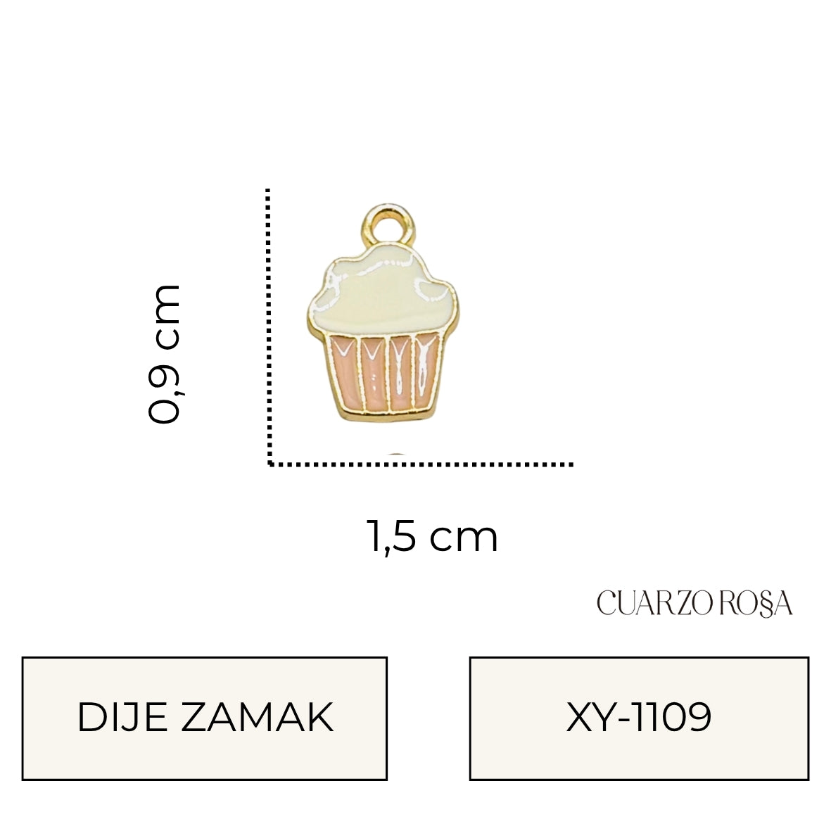 Dije Zamak Cupcake XY-1109