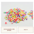 Letras pasantes cubo perladas en colores pastel surtido abecedario