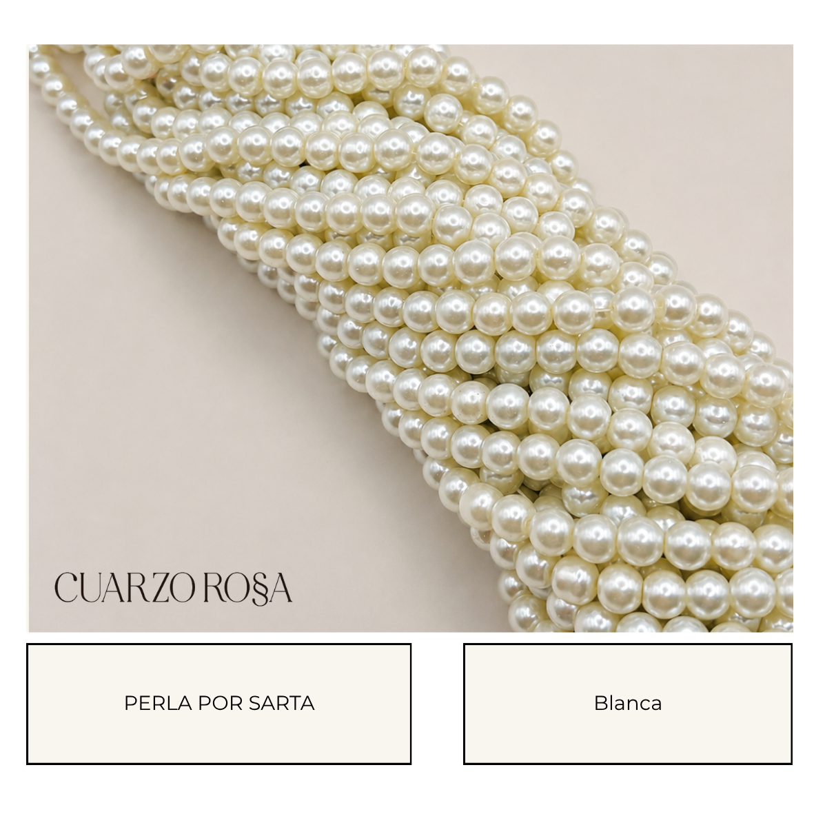 Perla por Sarta - Blanca