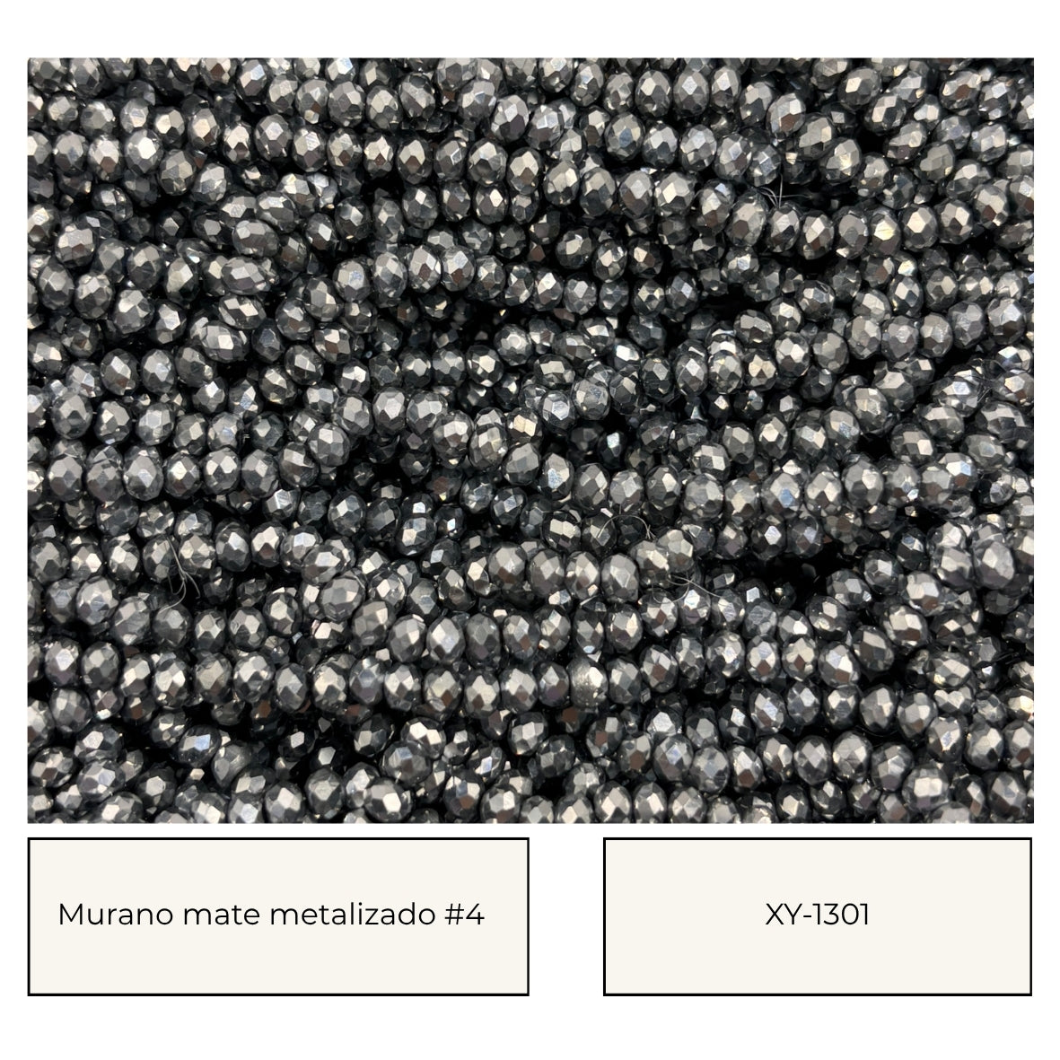 Encuentra TODOS los muranos metalizados #4- 4mm AQUI