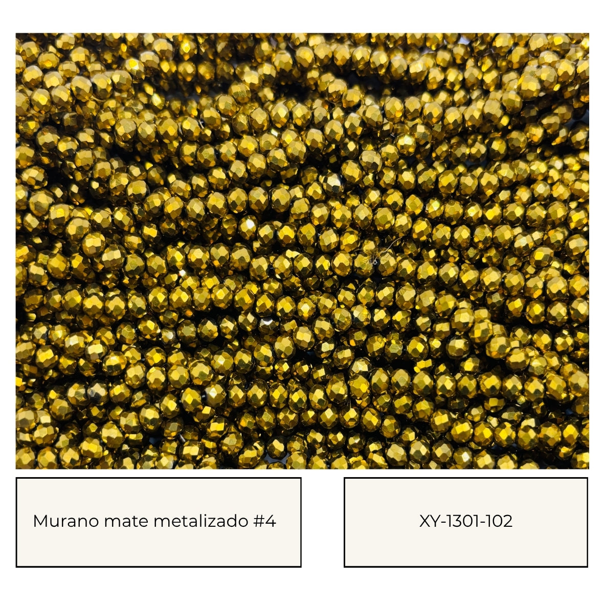 Encuentra TODOS los muranos metalizados #4- 4mm AQUI