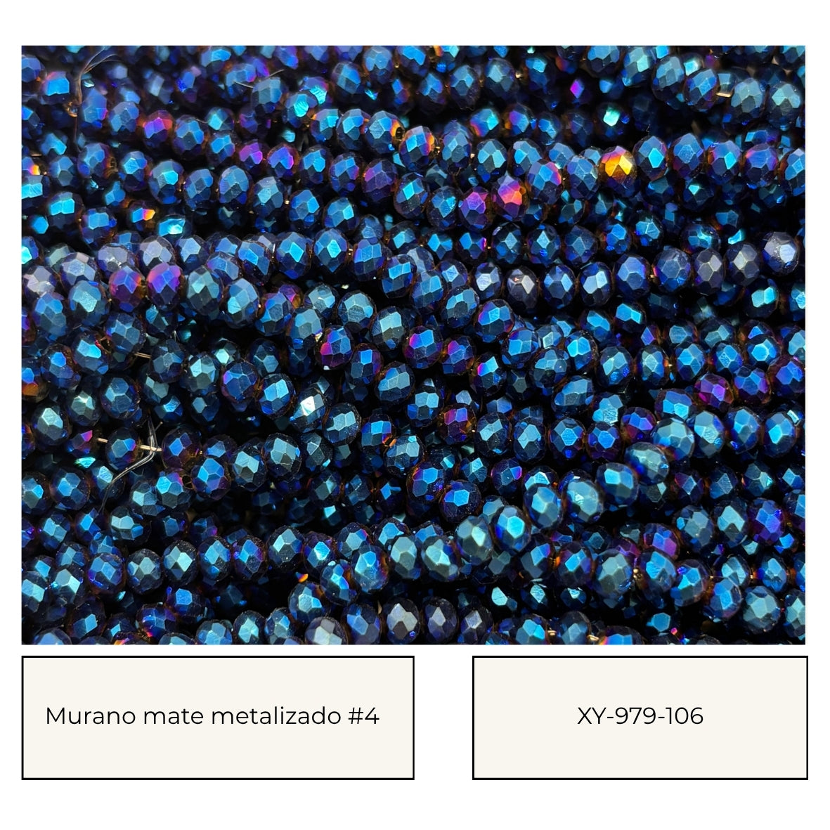 Encuentra TODOS los muranos metalizados #4- 4mm AQUI