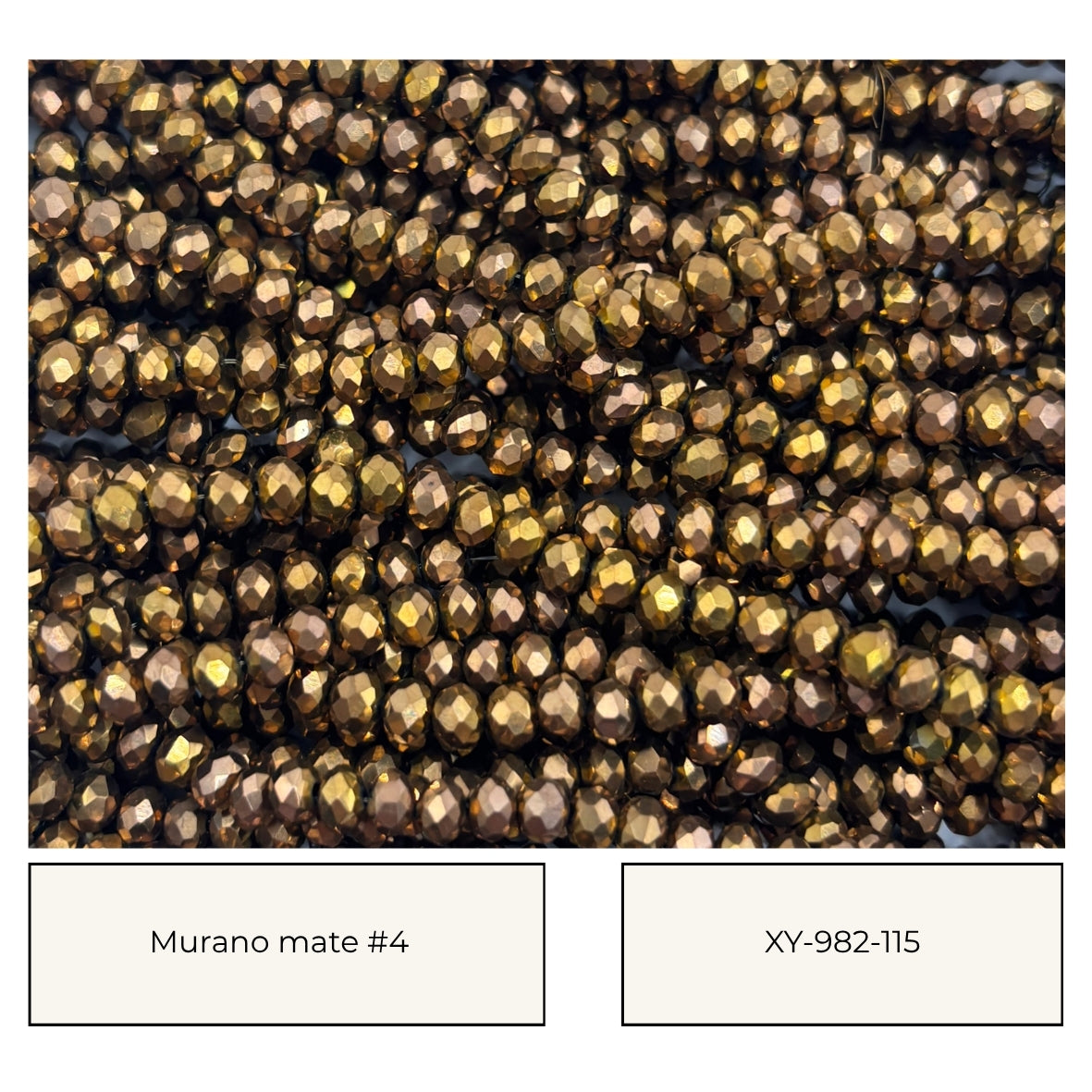 Encuentra TODOS los muranos metalizados #4- 4mm AQUI